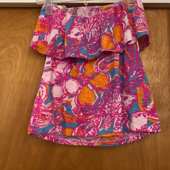 Lilly Pulitzer Medium Wiley Feeling tanked blue - Picture 4 of 4